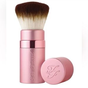 Too Faced Pink Retractable Kabuki Brush